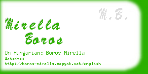mirella boros business card